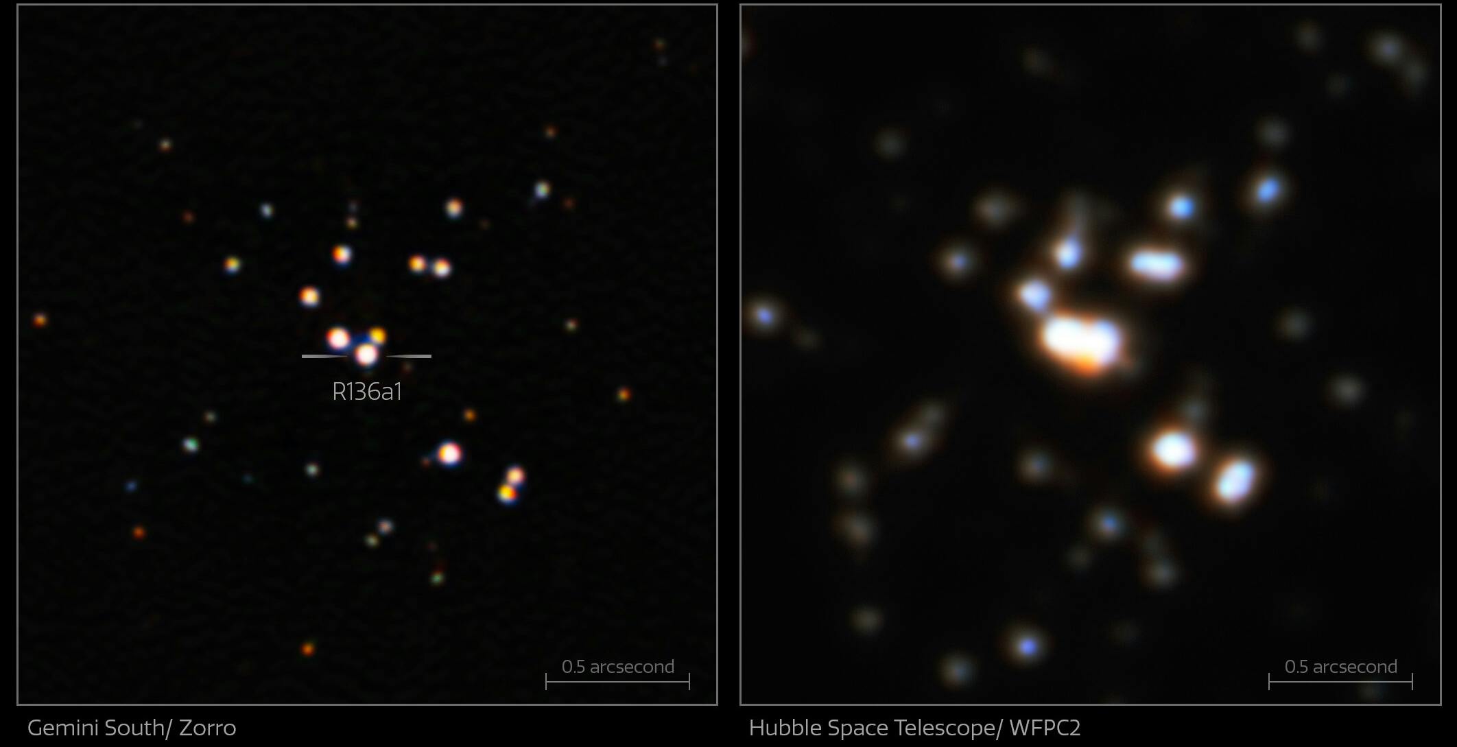 Scattata la foto più nitida mai realizzata della stella più massiccia dell’Universo