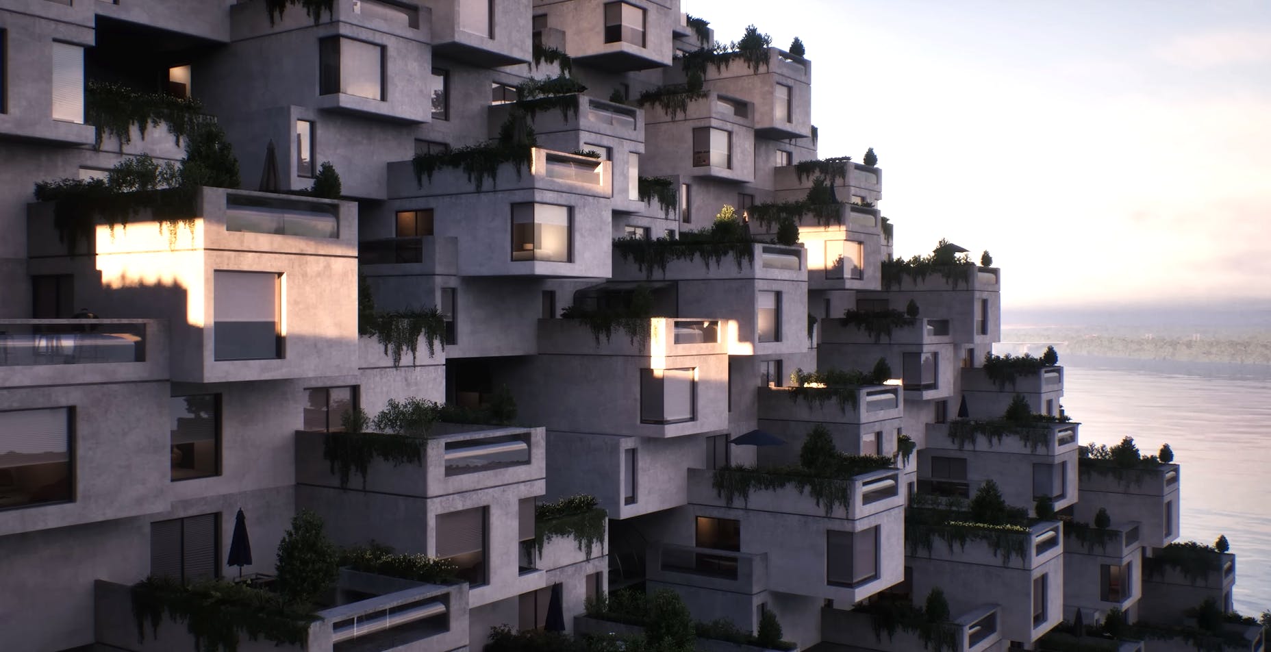 Il complesso Habitat 67 “rinasce” in una bellissima rappresentazione esplorabile fatta con Unreal Engine 5