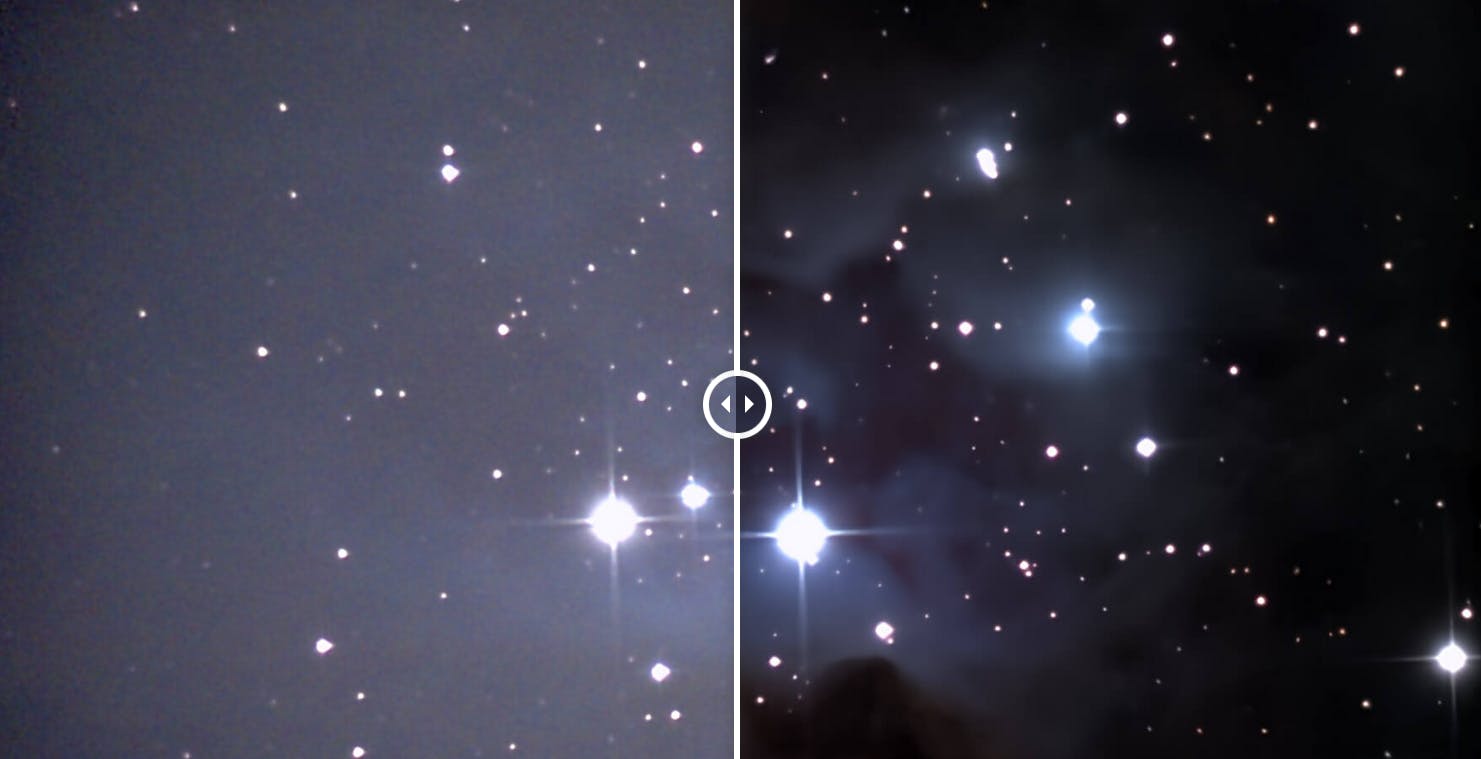 La magia dei telescopi Unistellar: via l’inquinamento luminoso dalle immagini scattate alle stelle