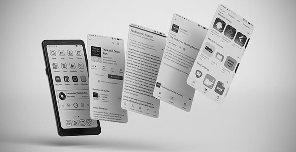 È un lettore ebook ma con la forma di un telefono e la fotocamera. Ecco Onyx Boox Palma